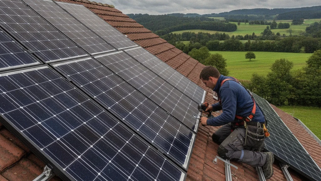 Panneaux solaires à Delémont, Suisse romande