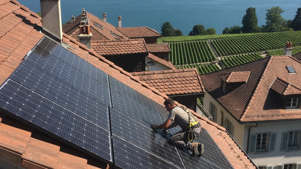 Panneaux solaires à Lausanne, Suisse romande